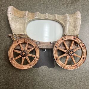 Vintage, covered wagon picture frame